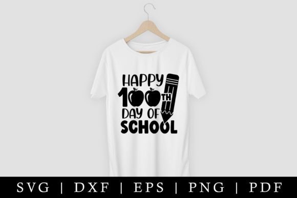 Happy 100th Day SVG: Graphics for Crafts