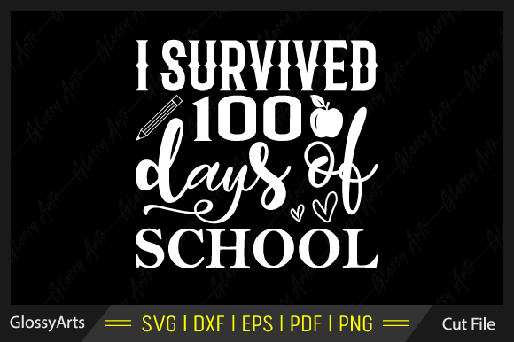 Reviewing the I Survived 100 Days of School SVG