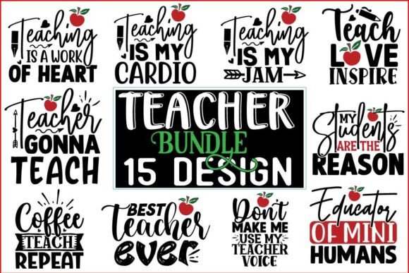 Teacher SVG Bundle: Graphics for Crafts